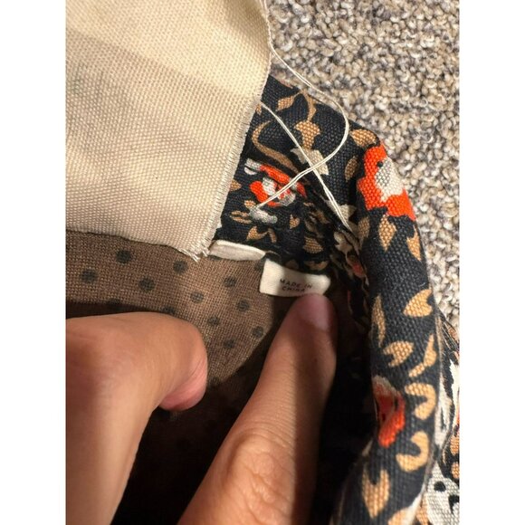 Anthropologie Floral Print "Cropped Tinsley Bomber Jacket" by Hei Hei Size 8 EUC - Picture 4 of 7